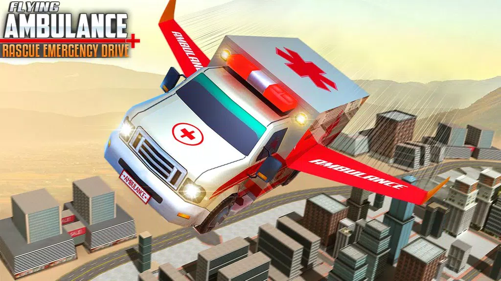 Flying Ambulance Rescue Drive Schermafbeelding 2