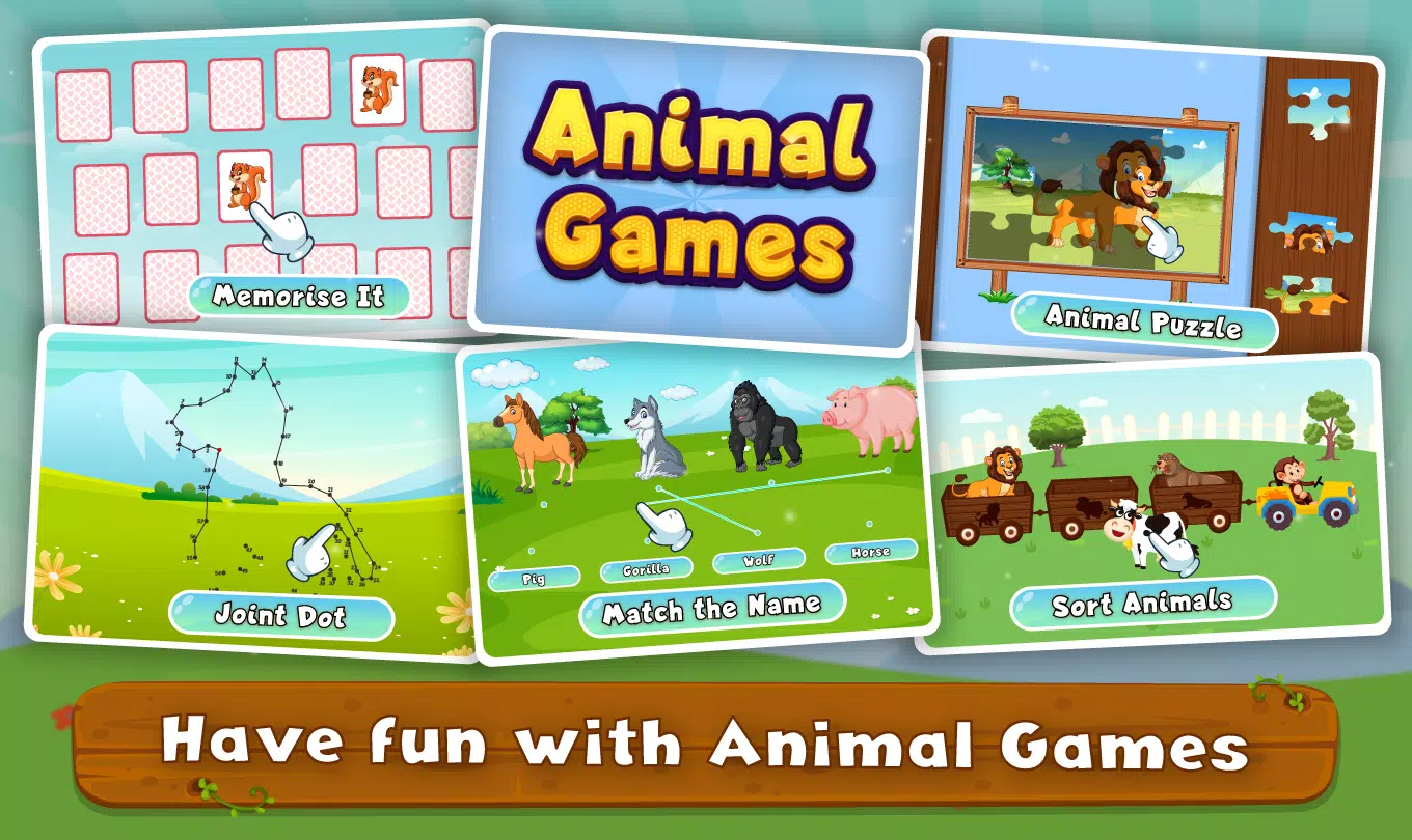 Kids Animal Sounds & Games Ekran Görüntüsü 3