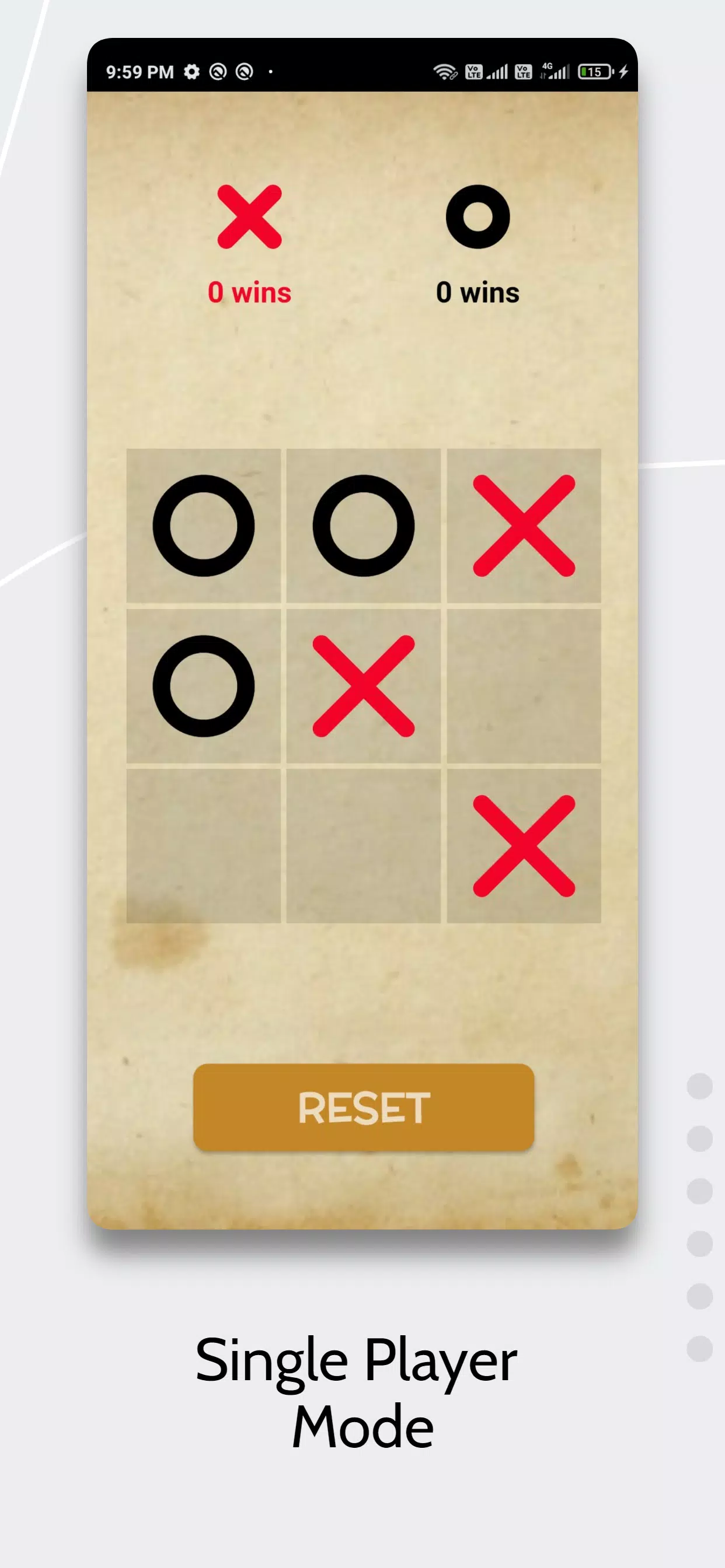 Tic Tac Toe AI Game Ekran Görüntüsü 1