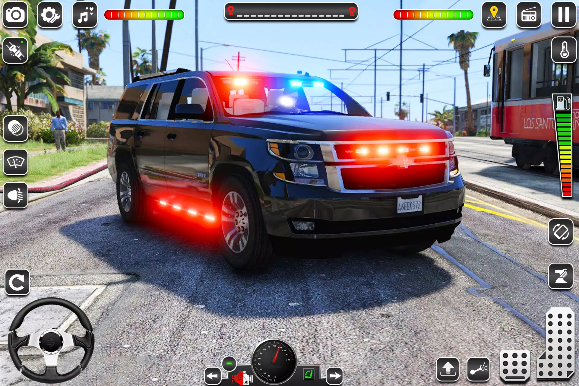 US Police Car Chase Game 3D Captura de pantalla 3