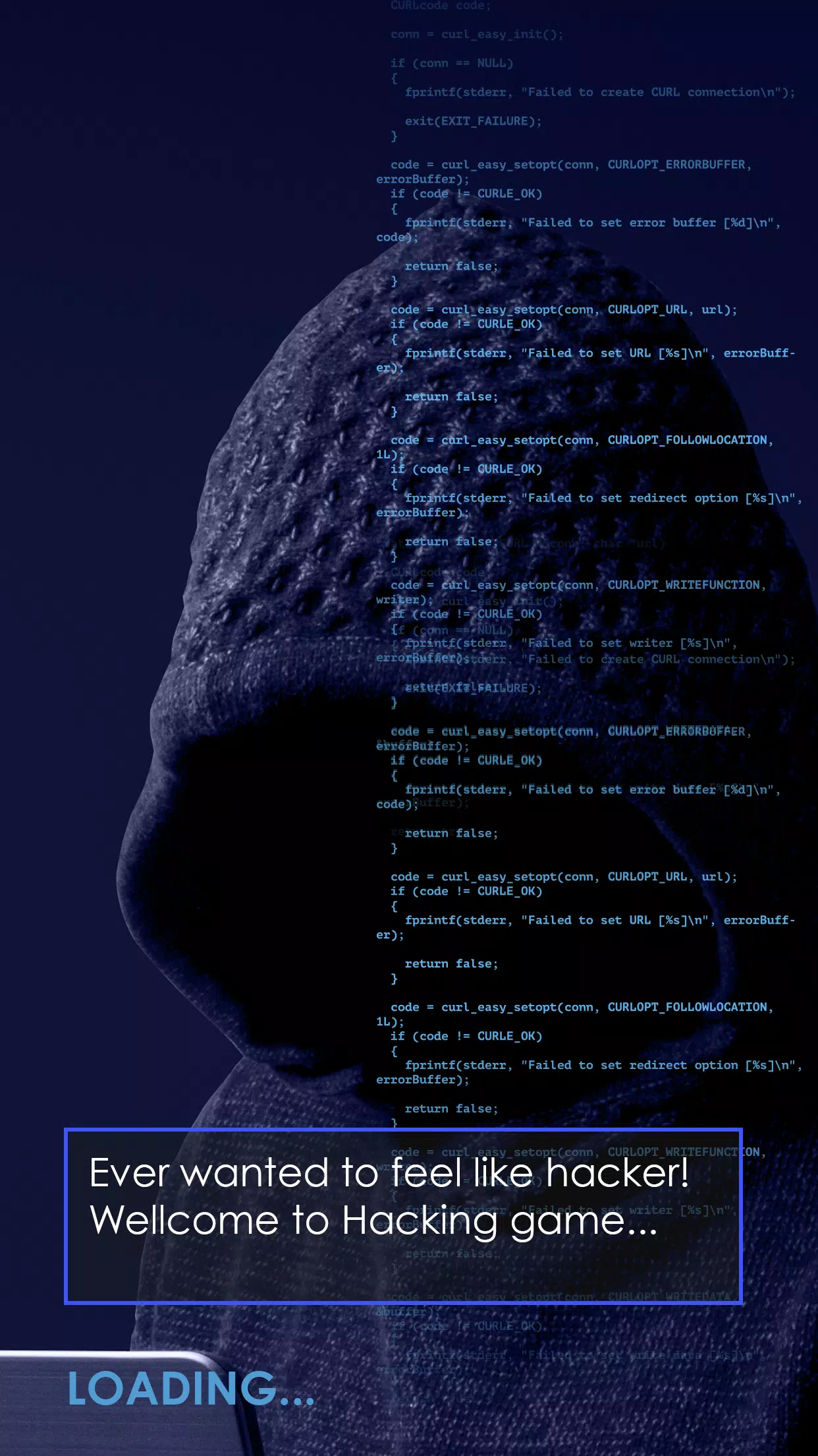 Cyber Hacker Bot Hacking Game Скриншот 0