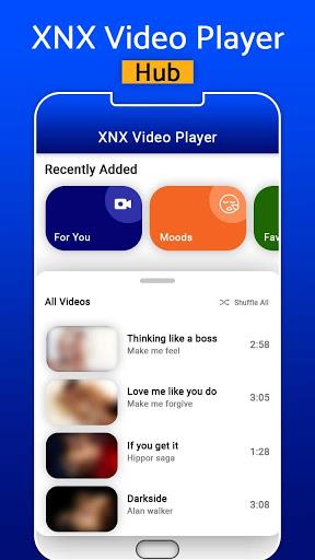 XNX Video Player - All Format HD Video Player स्क्रीनशॉट 1