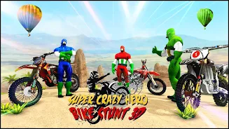 Bike Games Stunts: Spider Hero स्क्रीनशॉट 3