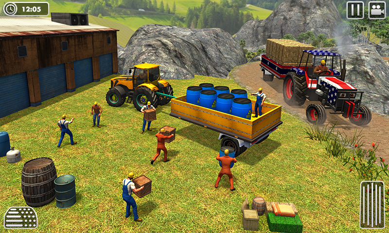 Tractor Trolley Cargo Drive Captura de tela 0