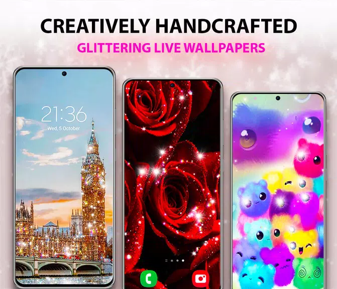 Glitter Live Wallpaper ဖန်သားပြင်ဓာတ်ပုံ 1