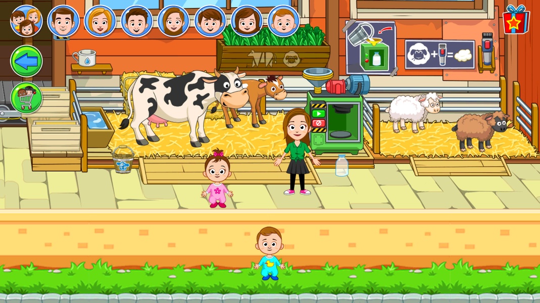 My Town Farm Animal game ဖန်သားပြင်ဓာတ်ပုံ 1