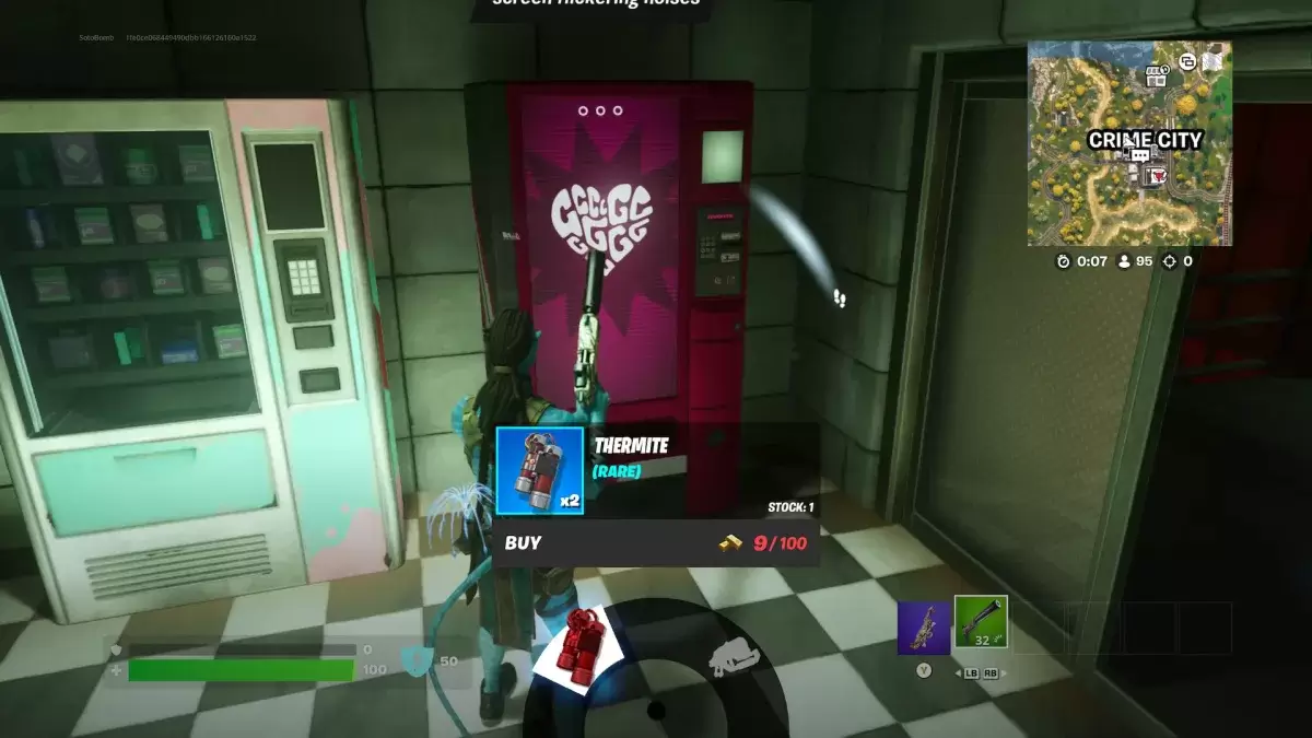 Thermite verkoopmachine in Fortnite Hoofdstuk 6, seizoen 2.