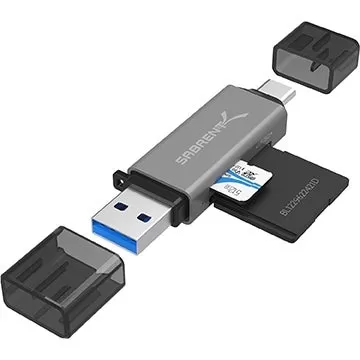 7美元双接口MicroSD读卡器：兼容USB-A与USB-C