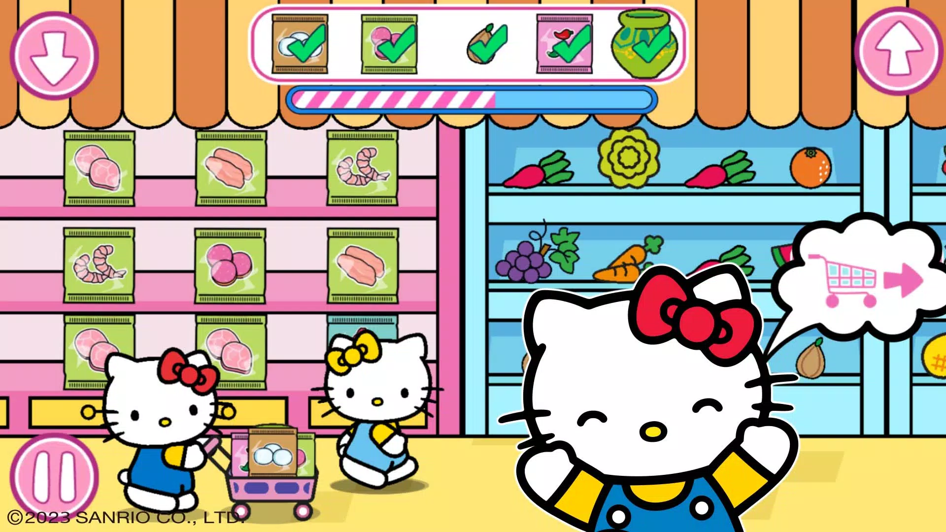 Hello Kitty: Kids Supermarket Ekran Görüntüsü 1