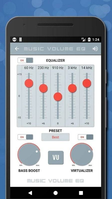 Musiklautstärke EQ + Equalizer Screenshot 1