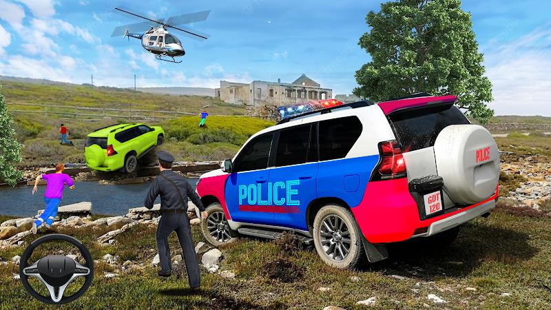 Offroad Police Car Chase Game Captura de pantalla 1