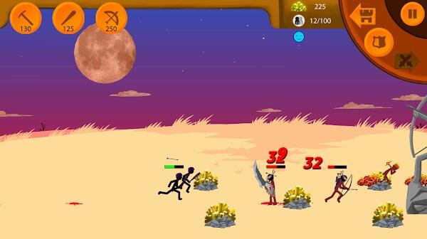 Stickman War Infinity battle apk mod cho android