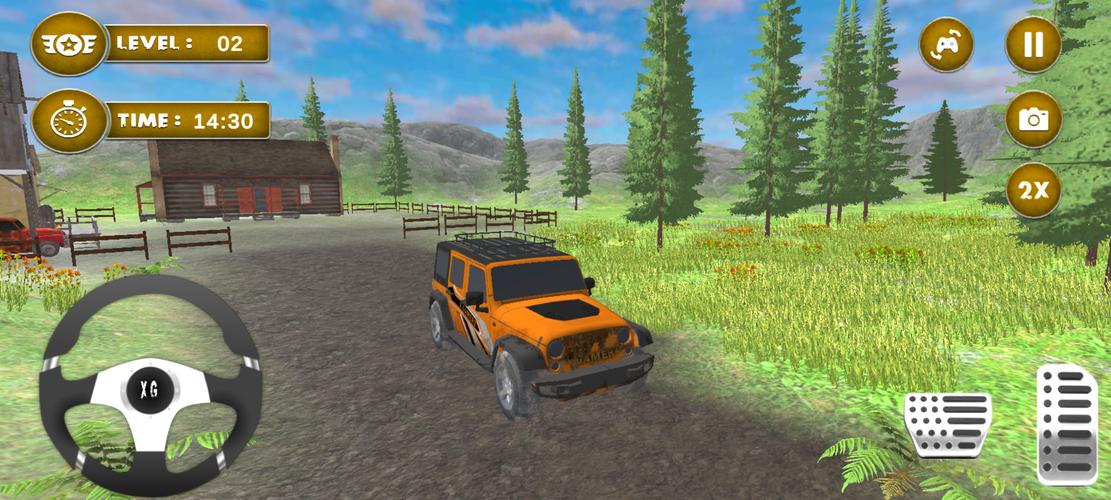 4x4 Mud Jeep Driving Games 3D Capture d'écran 0