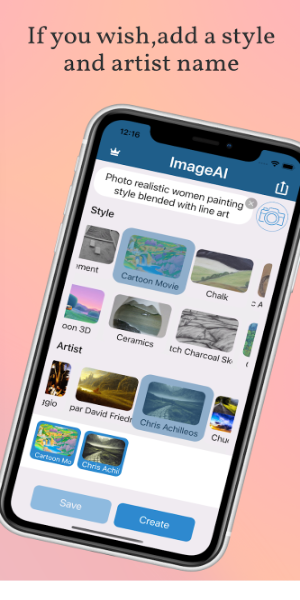 ImageAI - AI Art Generator 스크린샷 1