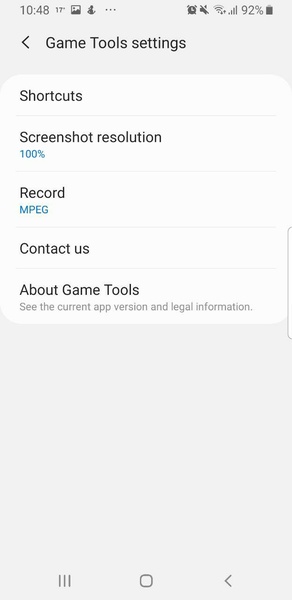 Samsung Game Tools Schermafbeelding 2