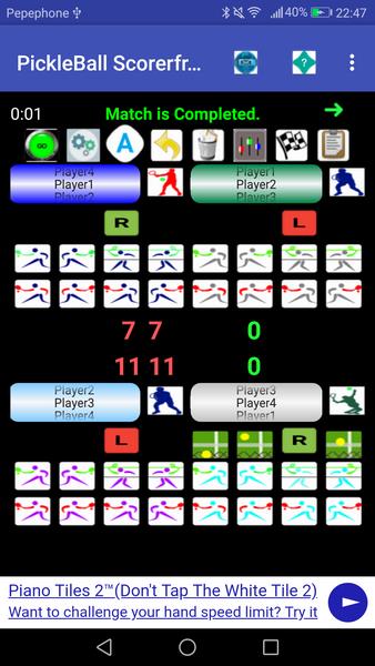 PickleBall Scorer plus online Radio, play music/vi Скриншот 3