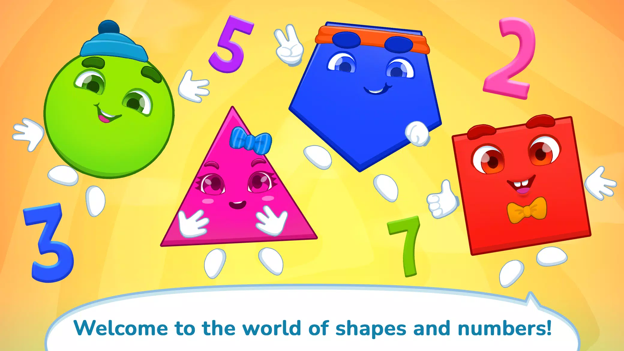 Numbers & Shapes Learning Game Captura de tela 0