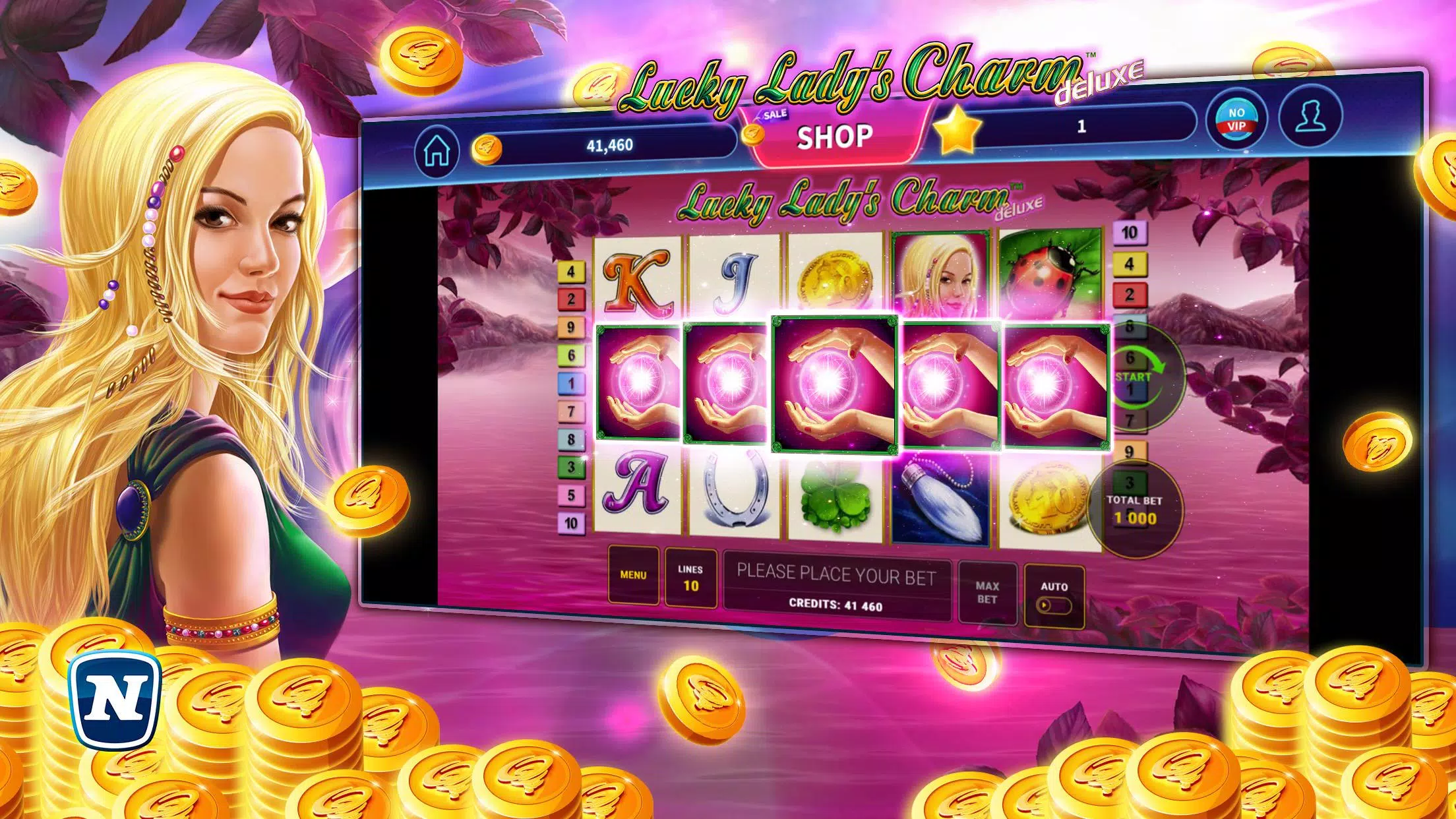 Lucky Lady’s Charm Deluxe Slot Скриншот 2