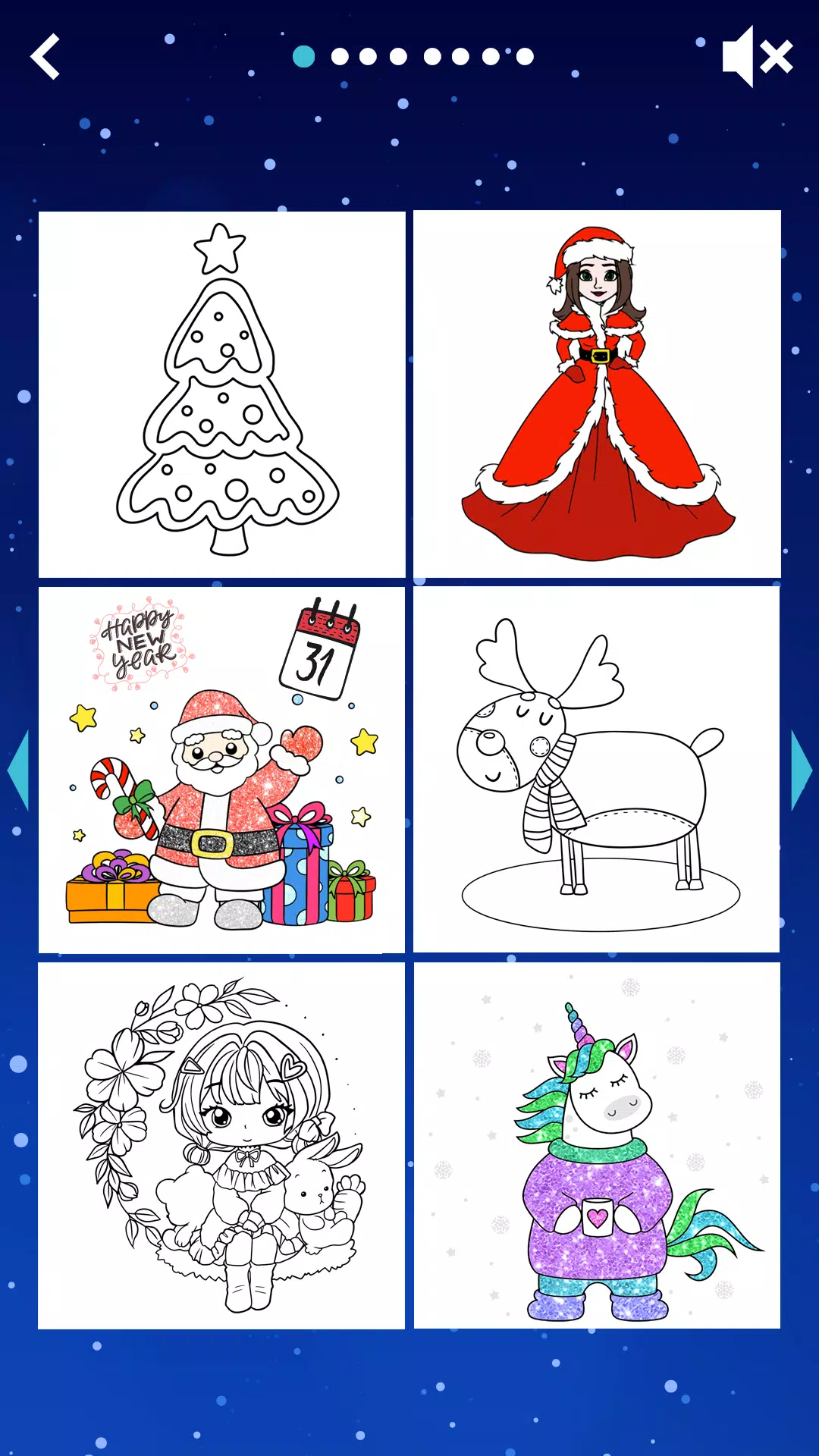 Christmas kids coloring Captura de tela 2