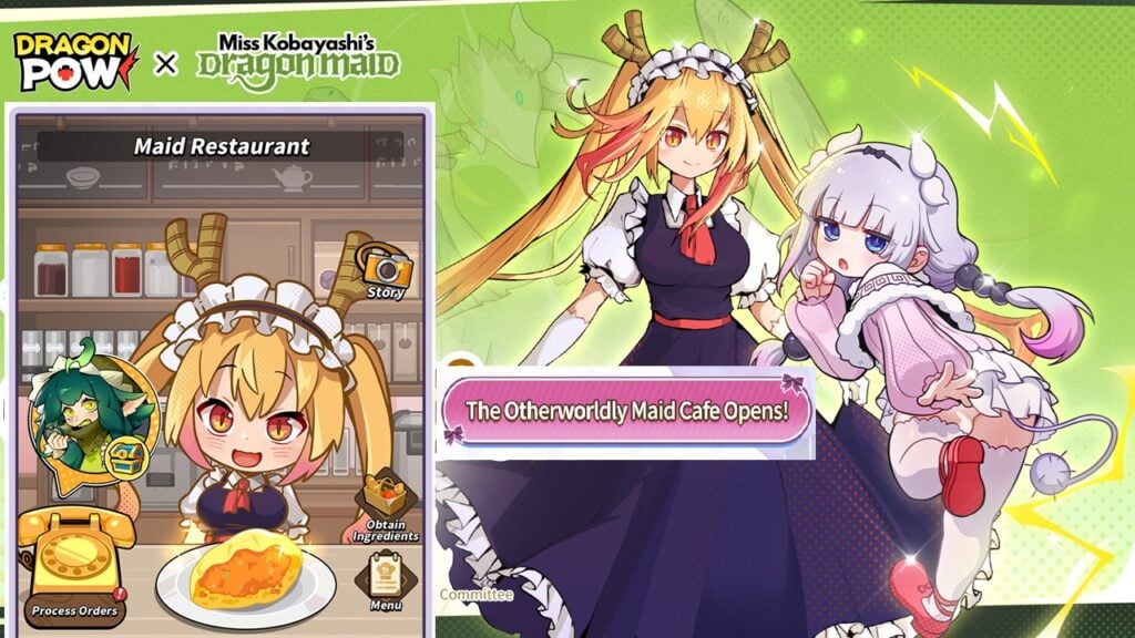 Нанимайте легендарных драконов в «Dragon POW x Dragon Maid мисс Кобаяши»