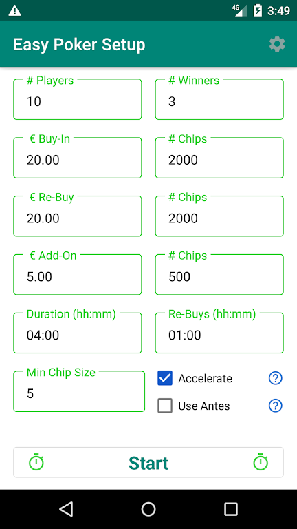 Easy Poker Tournament Timer Screenshot 0