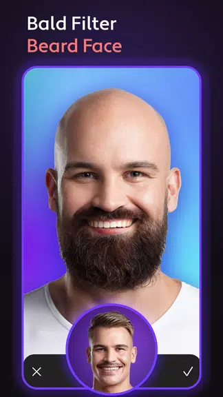 Cosmo Hair Editor, Face Filter Capture d'écran 1