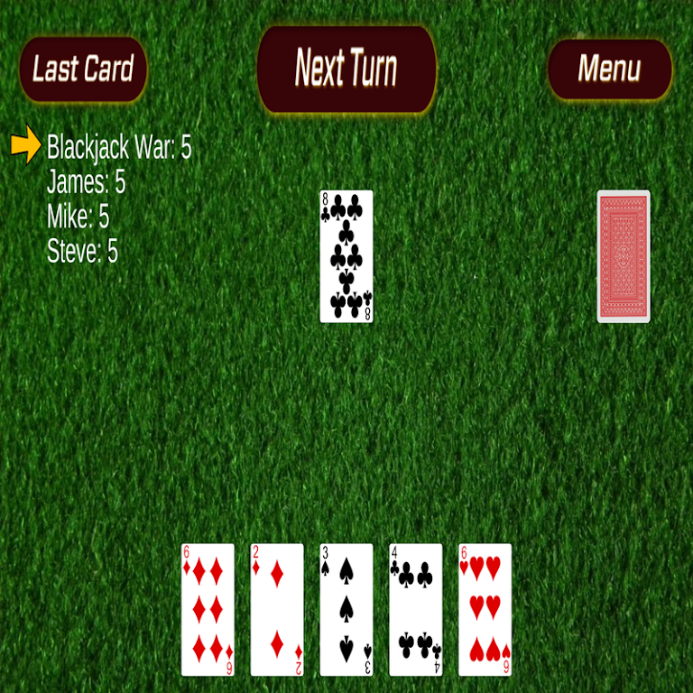 Blackjack War Captura de pantalla 0