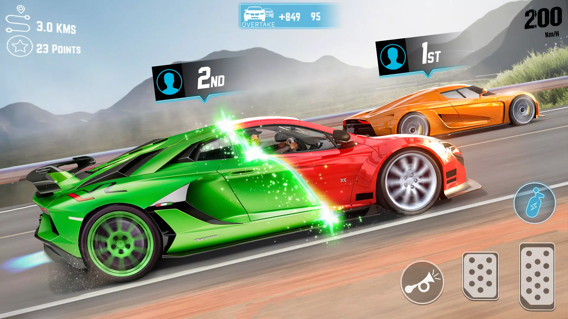 Real Highway Car Racing Game Schermafbeelding 1