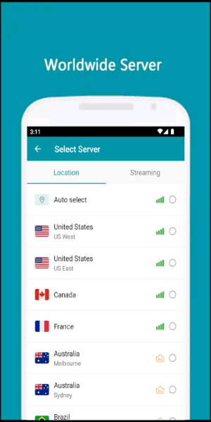 Thunder VPN Mod ဖန်သားပြင်ဓာတ်ပုံ 2
