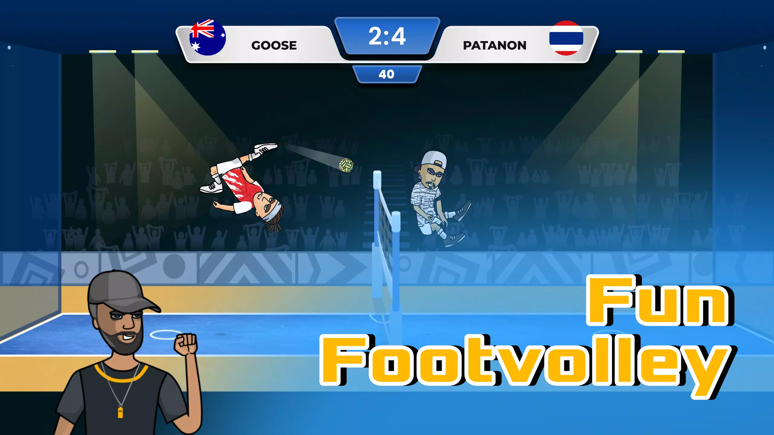 Soccer Spike - Kick Volleyball Captura de pantalla 0