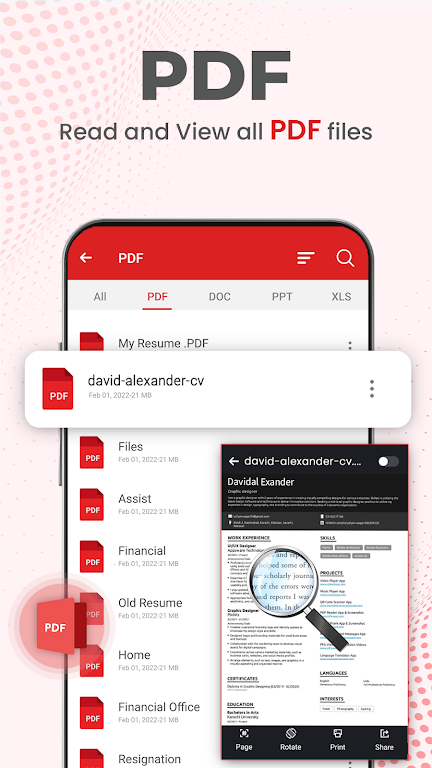 All Document Reader PDF Reader Zrzut ekranu 1