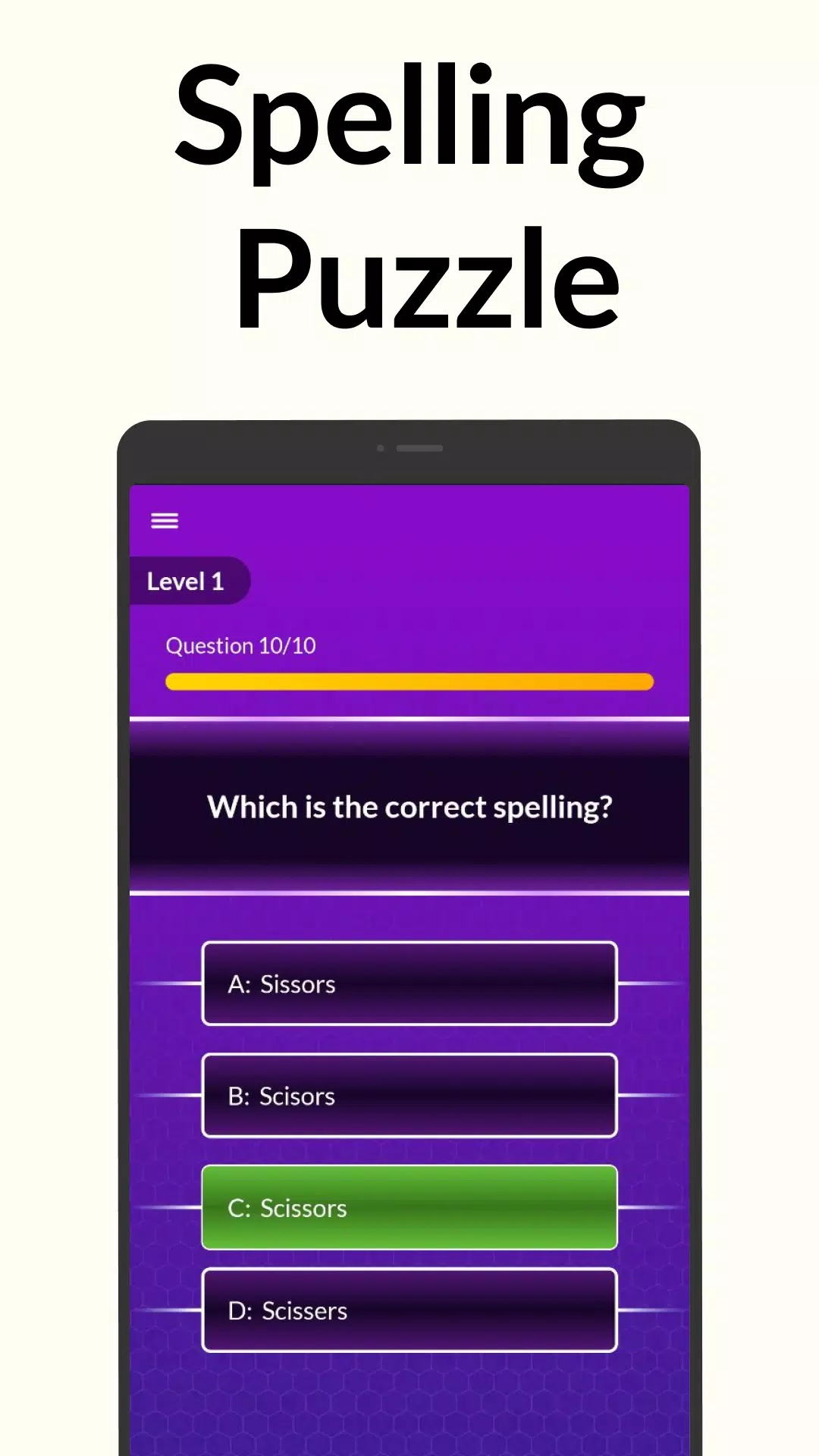 Spelling Bee: Spelling Quiz Tangkapan skrin 2