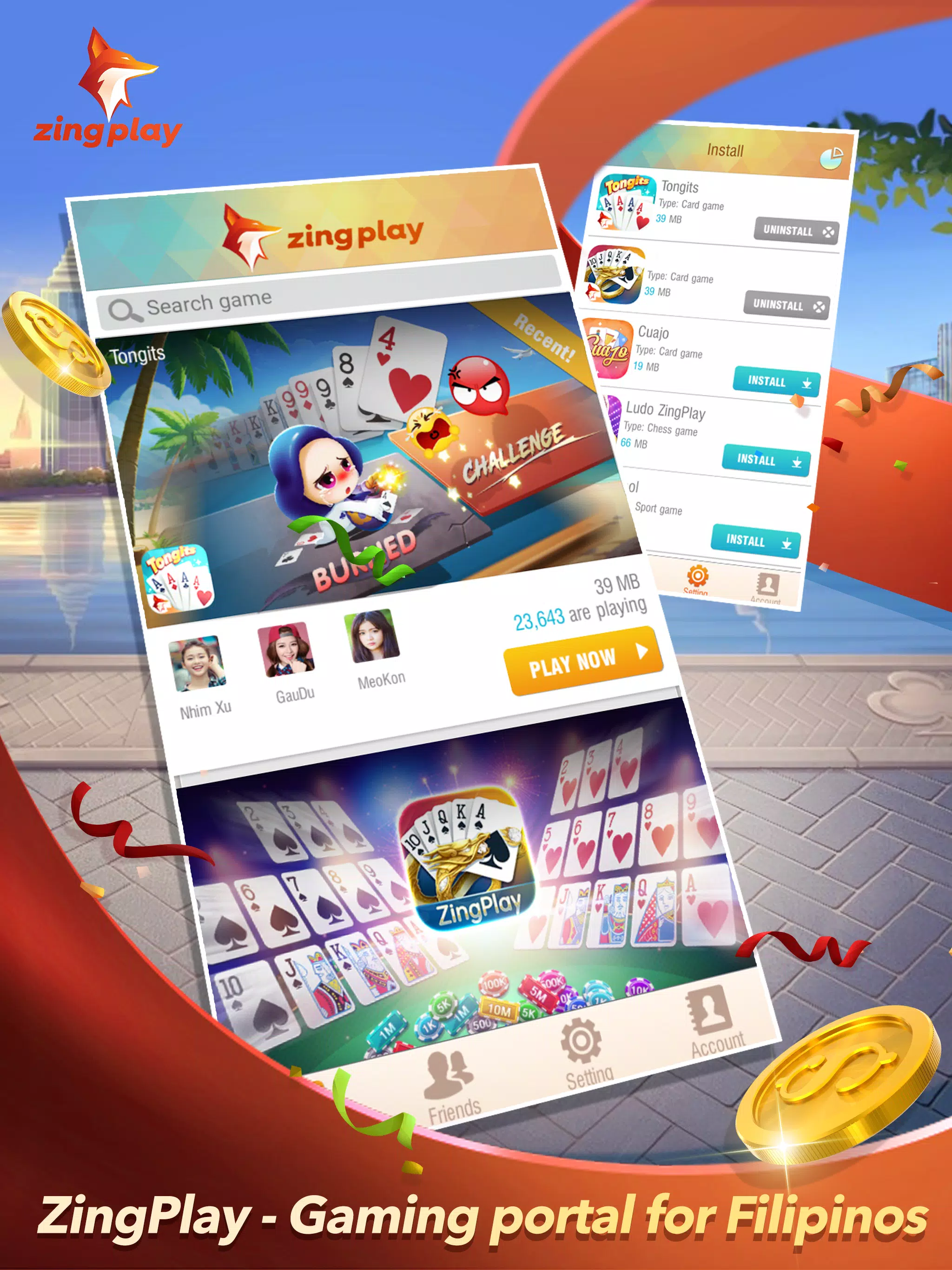 ZingPlay Portal - Games Center ภาพหน้าจอ 1