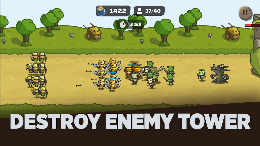 Tower Royale: Stick War Online Tangkapan skrin 0