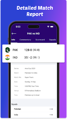 CrickZone: Live Cricket Scores Screenshot 0