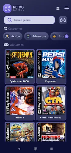 Retro Games - PSX Emulator Ekran Görüntüsü 0