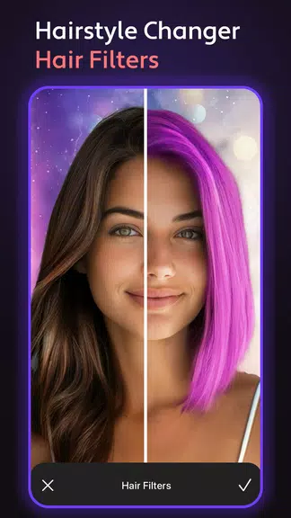 Cosmo Hair Editor, Face Filter Capture d'écran 0