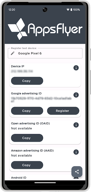 My Device ID by AppsFlyer Ảnh chụp màn hình 0