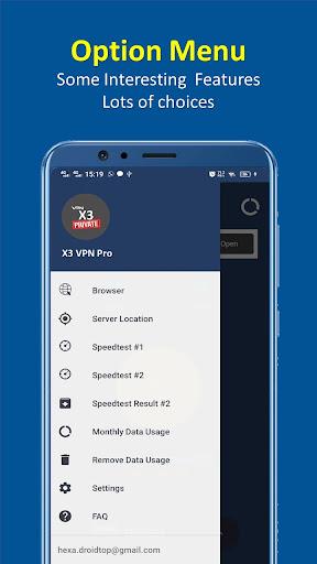 X3 VPN Pro - Fast , Secure & Unlimited VPN स्क्रीनशॉट 2