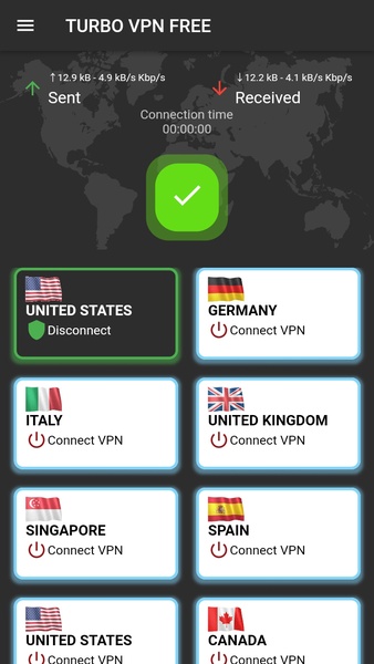 Turbo VPN Free 스크린샷 2