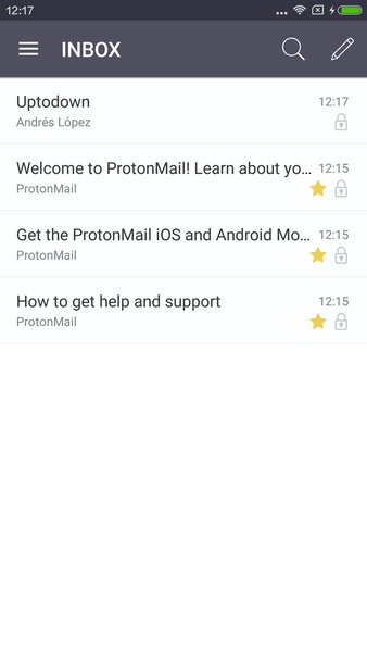 Proton Mail: Email chiffré Capture d'écran 3