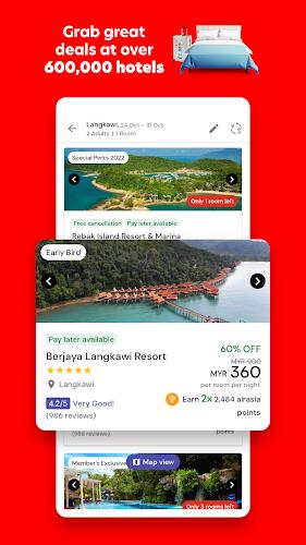 AirAsia MOVE: Flights & Hotels Captura de pantalla 1