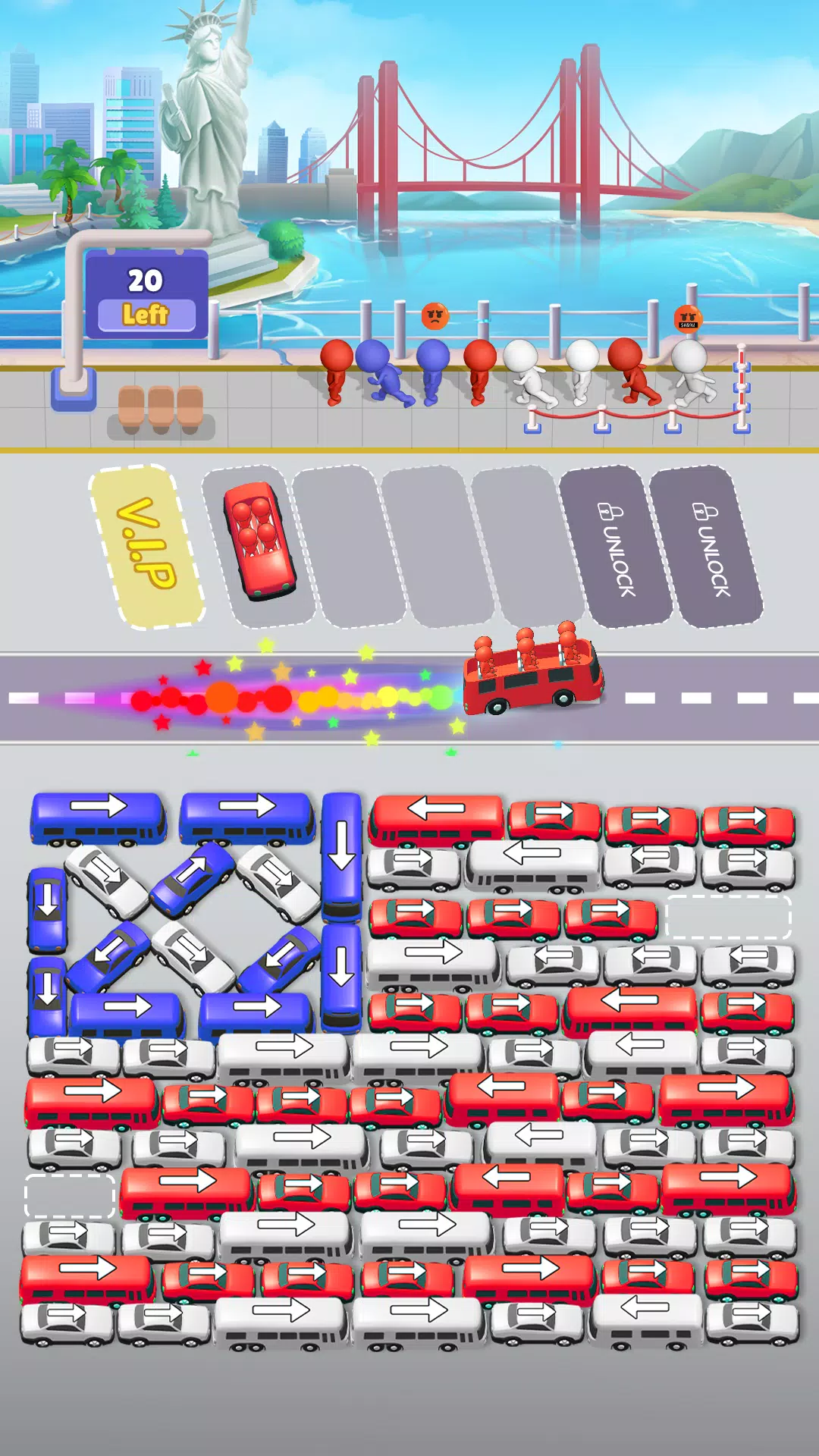 Bus Sort Jam: Parking Puzzle Zrzut ekranu 0