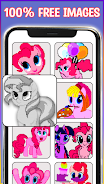 Pony Pixel Art Coloring Book Capture d'écran 0