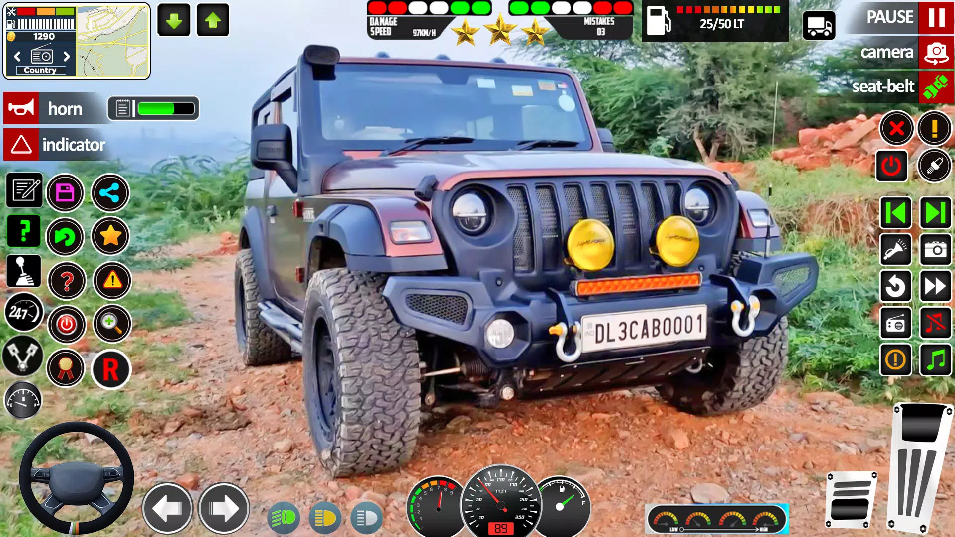 Offroad Jeep Game Simulator 3d Captura de pantalla 1