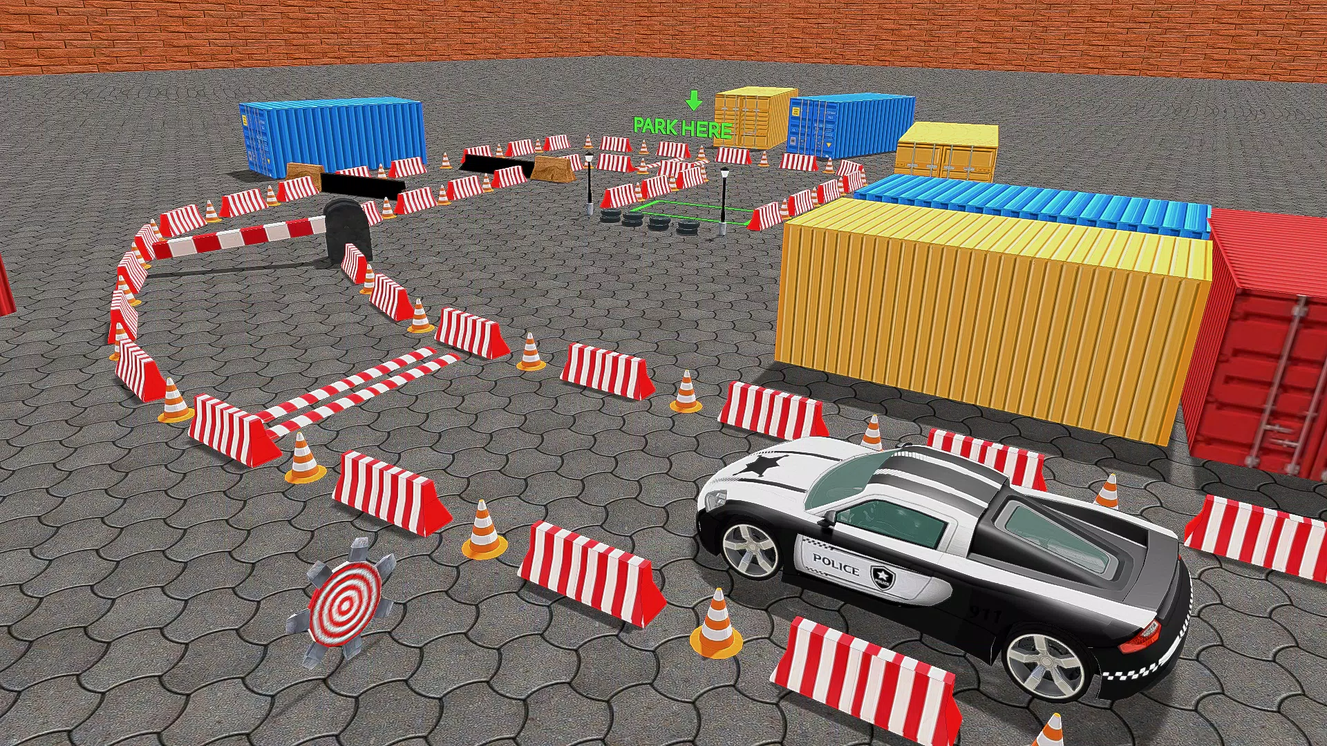 Police Car Parking Car Game 3D スクリーンショット 1