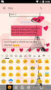 SMS Messages Paris Pink Theme スクリーンショット 3