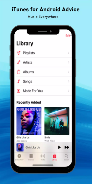 iTunes for Android App Screenshot