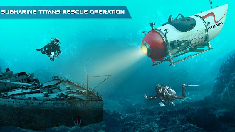 Submarine Titans Rescue Ship Captura de tela 3