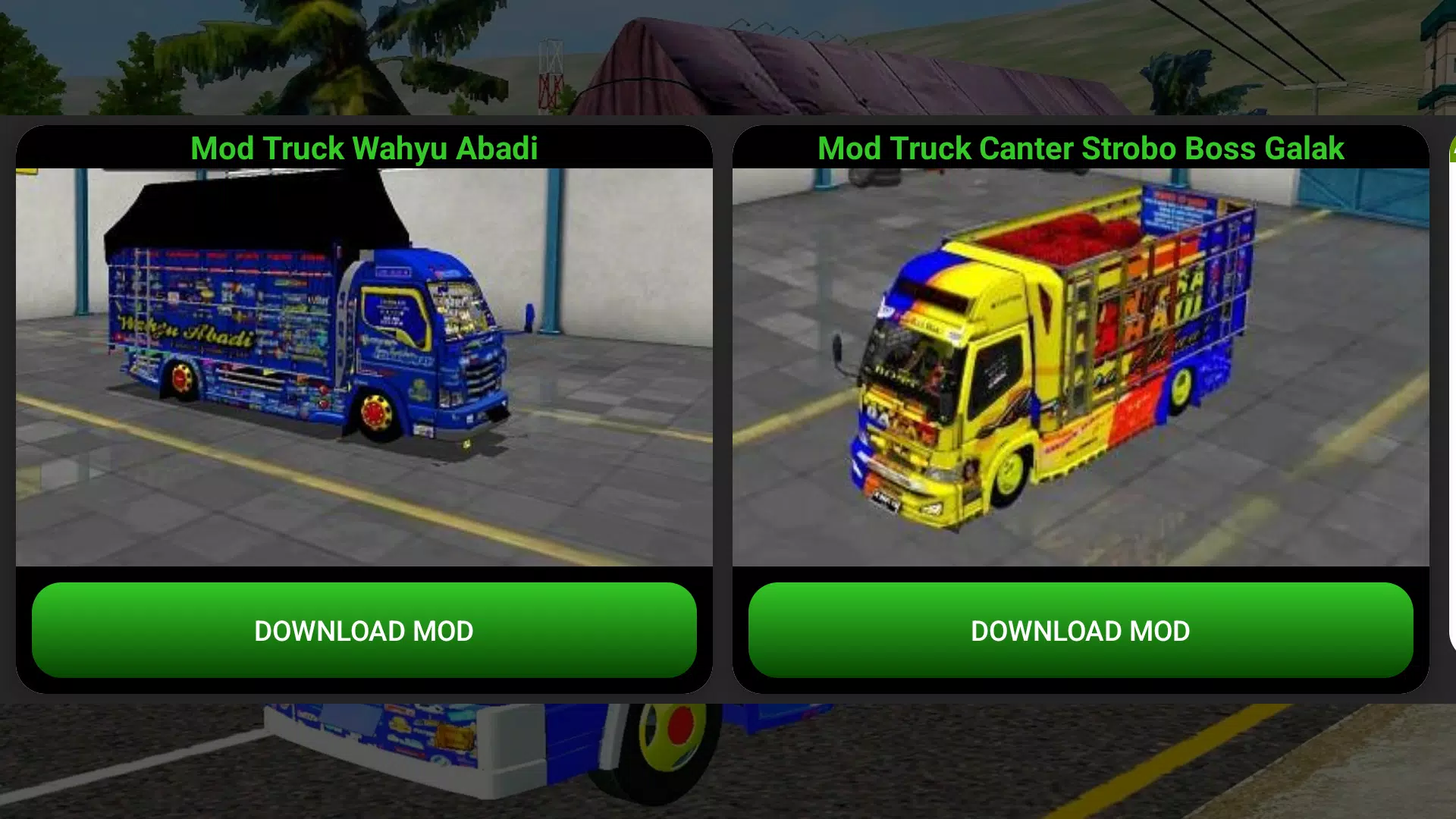 Mod Truck Wahyu Abadi Bussid Ekran Görüntüsü 1